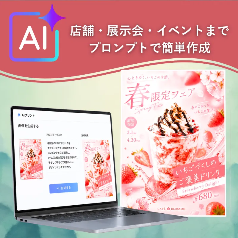 AIプリントで制作したポスターのイメージ