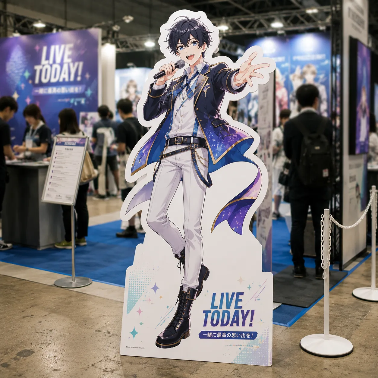 AIプリントサービスでの等身大パネル制作イメージ