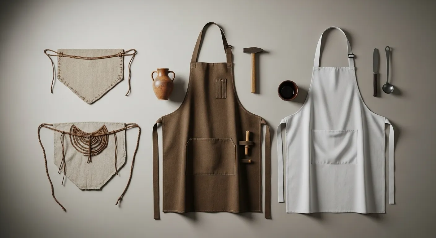 エプロンの原型と近代のエプロン