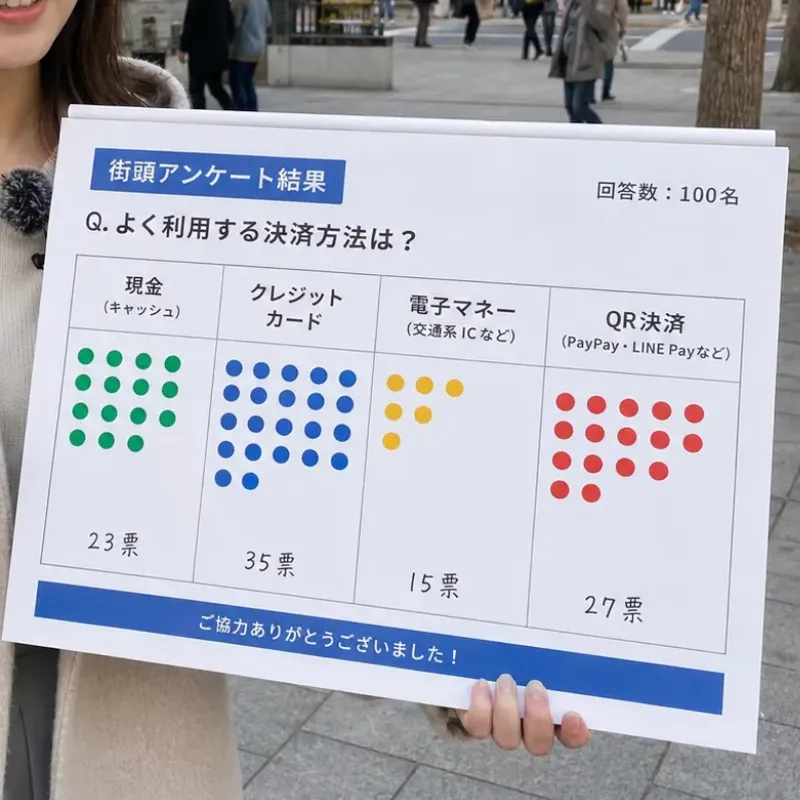 撮影で使用するフリップボード