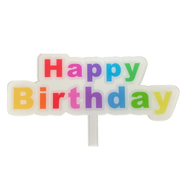 アクリルフラスタパネル Happy Birthday 2段 280mm×430mm