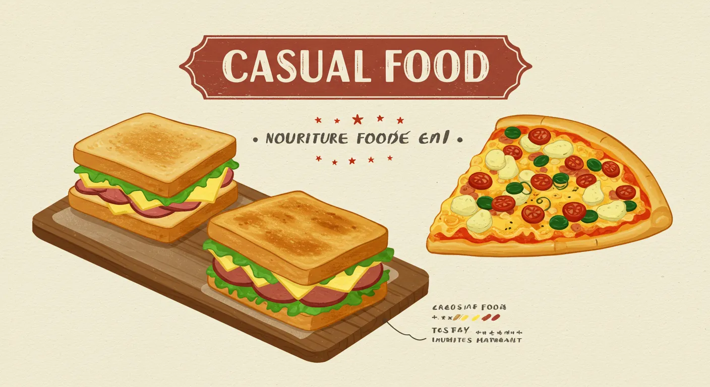 飲食業界におけるカジュアルフード