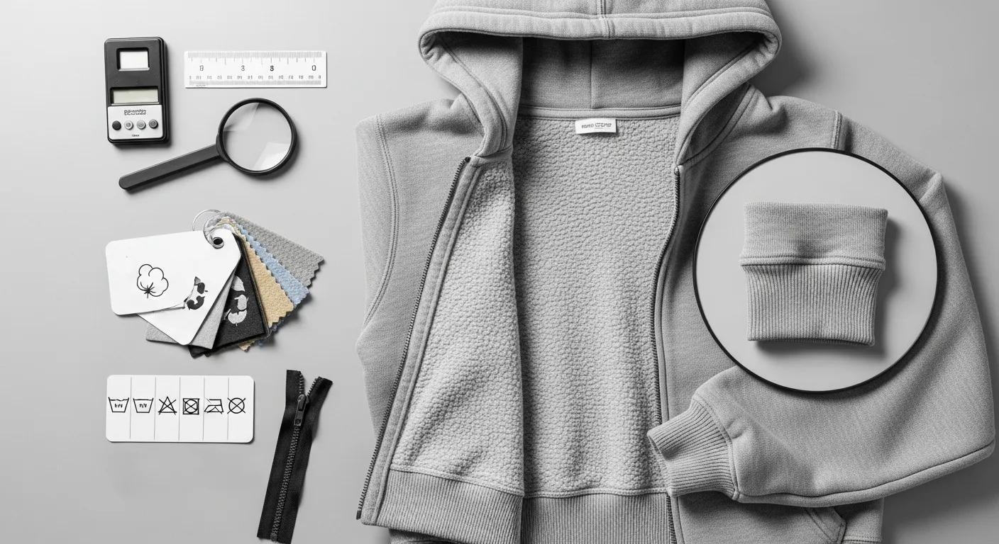 畳まれた厚手と薄手のパーカー