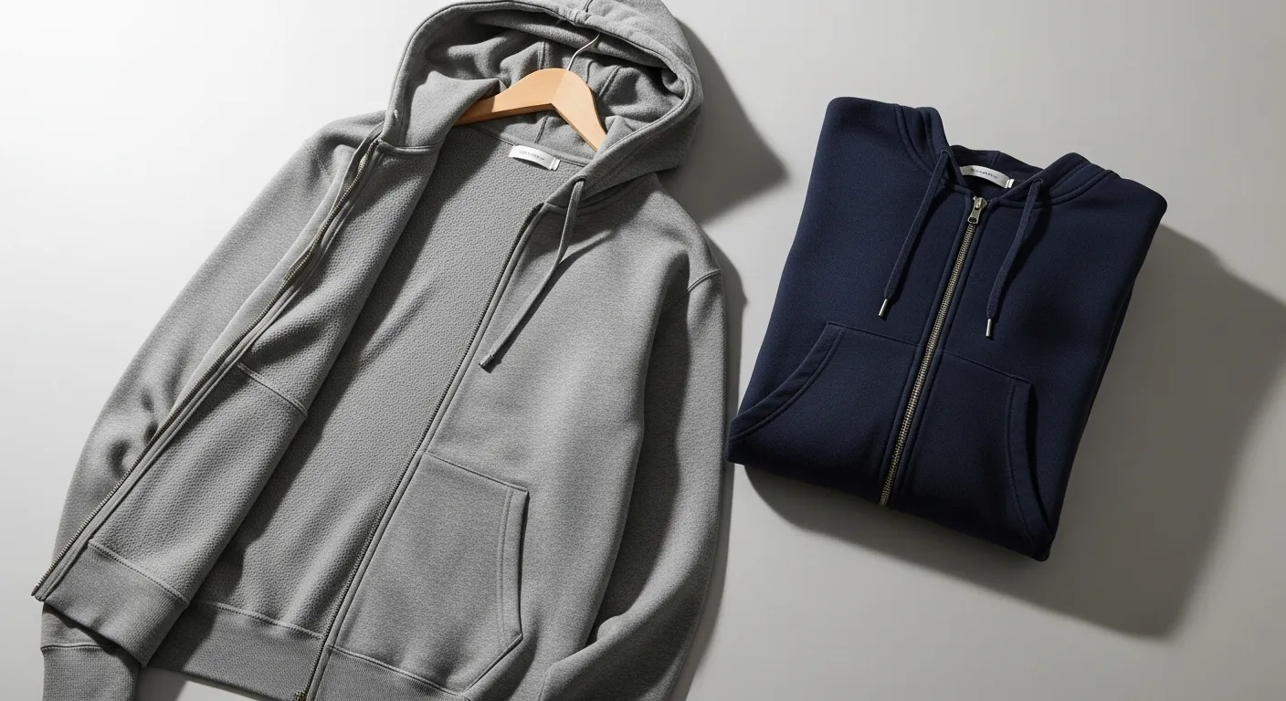 並べられた様々な種類のパーカー