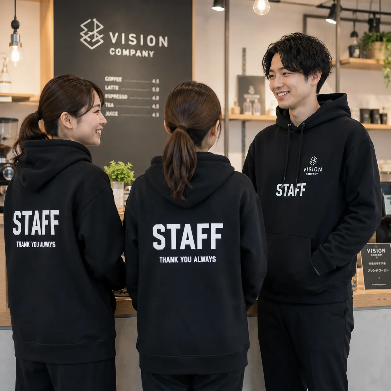スタッフウェア用パーカー