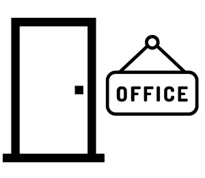 オフィスや玄関ドアに