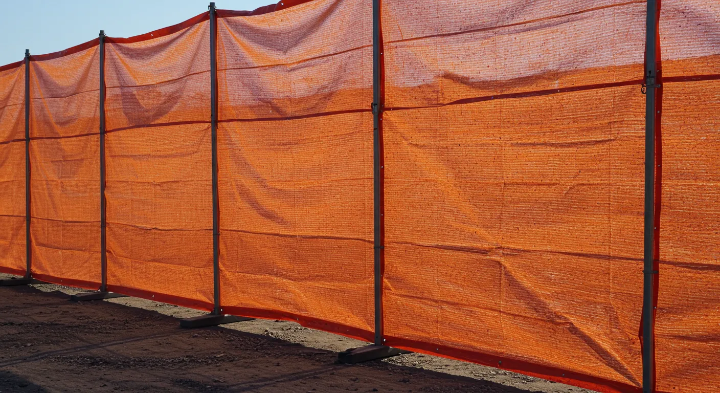 フェンスや仮囲いに使われるメッシュターポリン