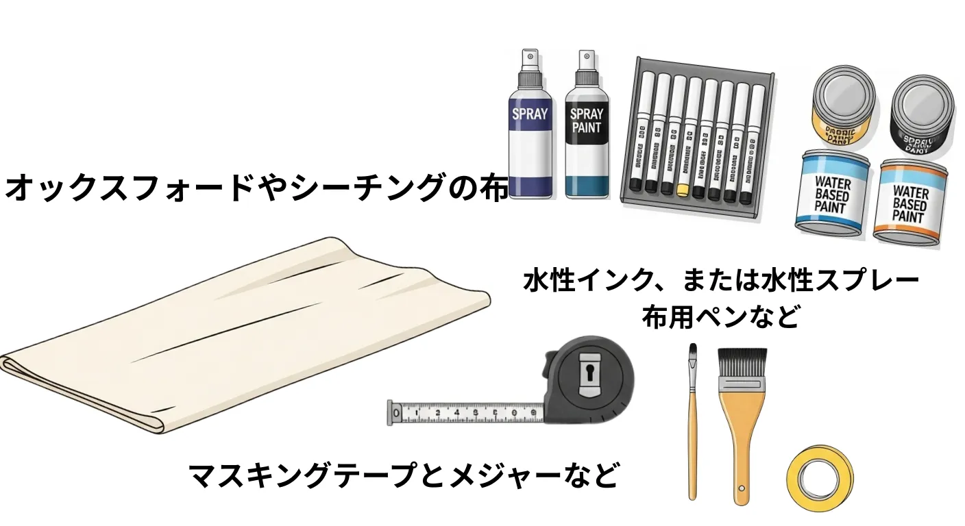 必要な道具のイラスト