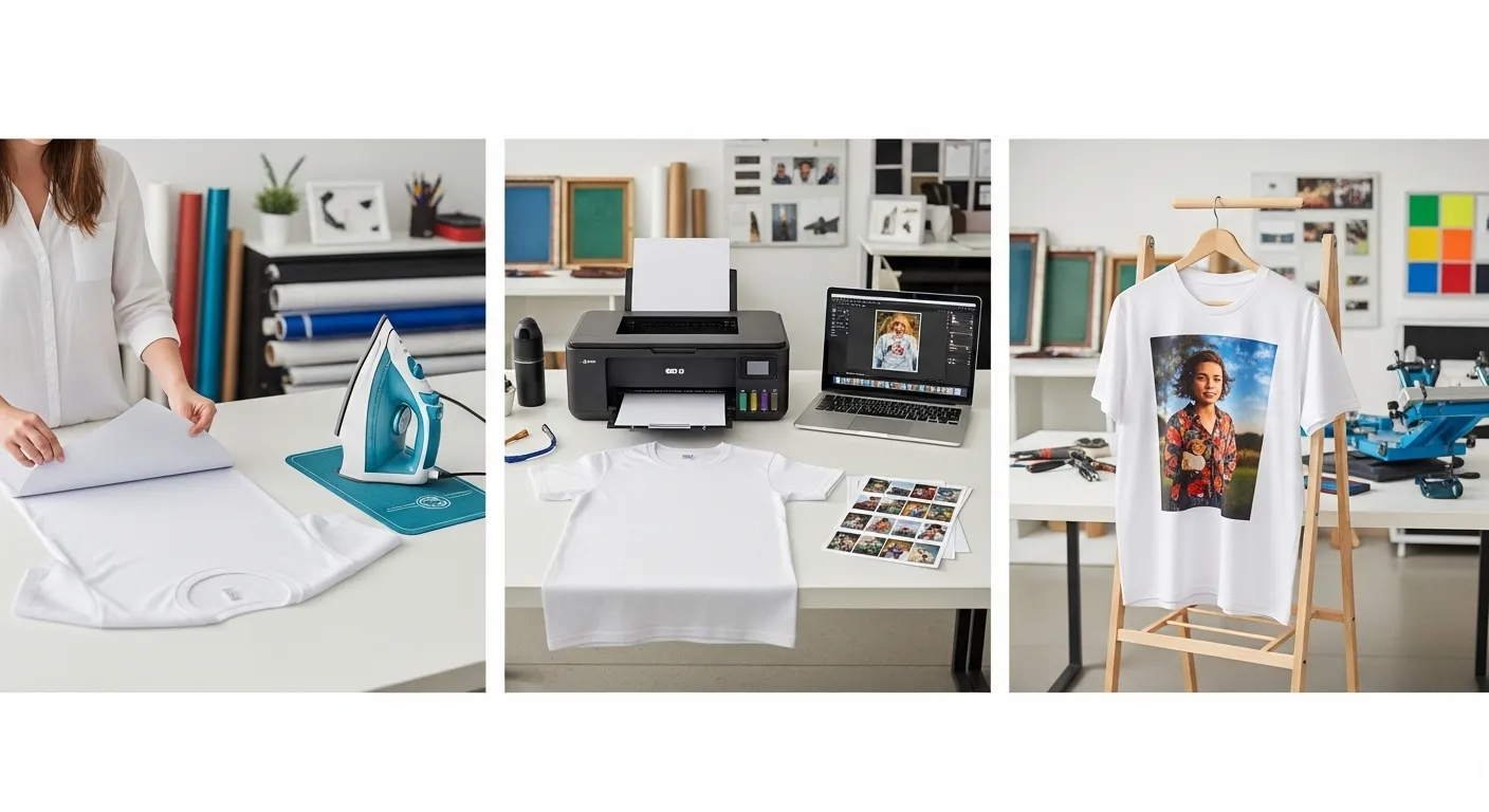 写真プリントTシャツの印刷イメージ