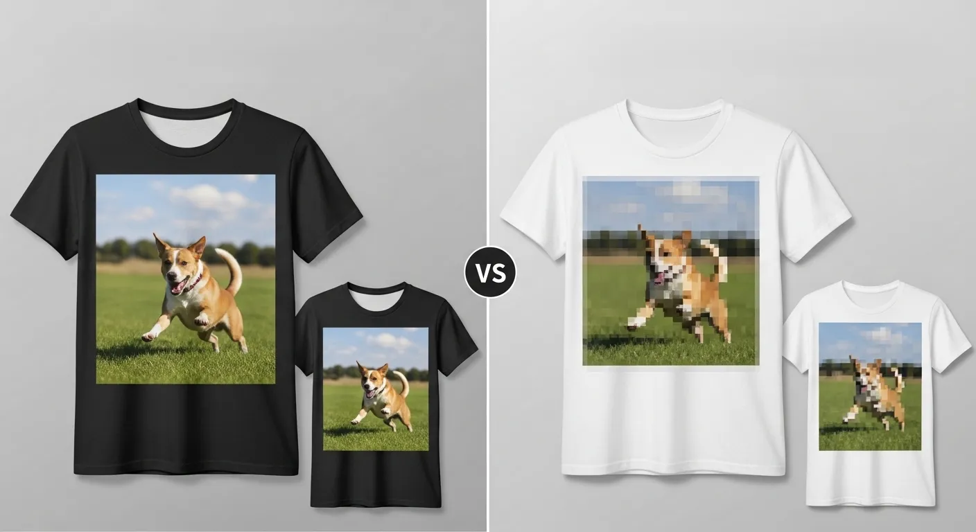 鮮明な犬の写真とぼやけた犬の写真