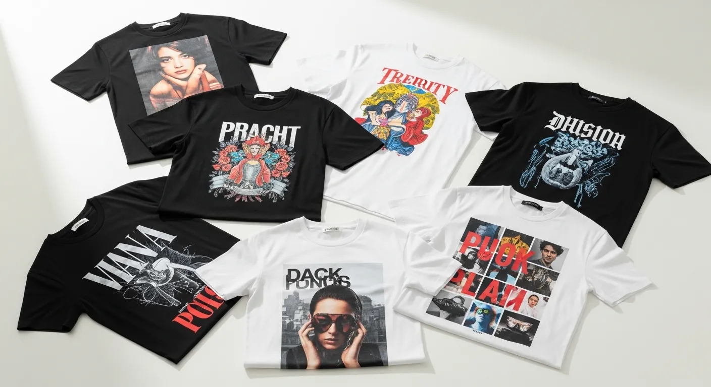 様々なデザインのグラフィックTシャツ