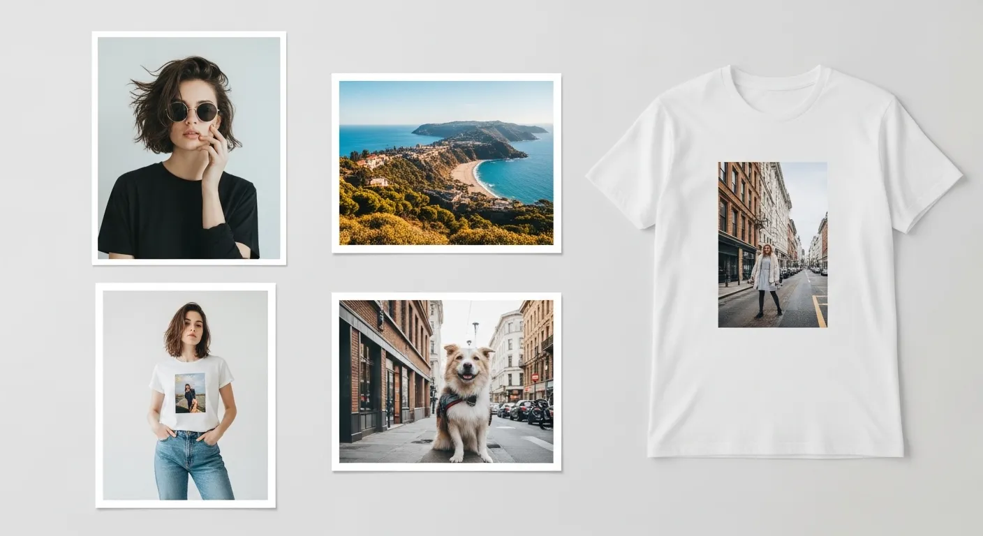 おしゃれな画角の写真とフォトT