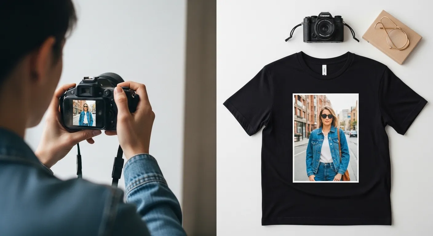 デジタル一眼撮影とフォトTのイメージ