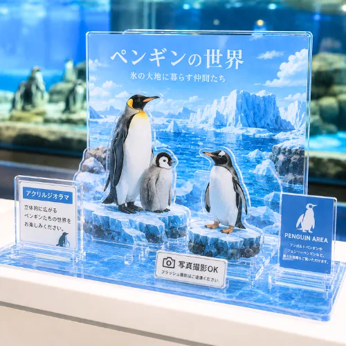 展示用途のアクリルジオラマ