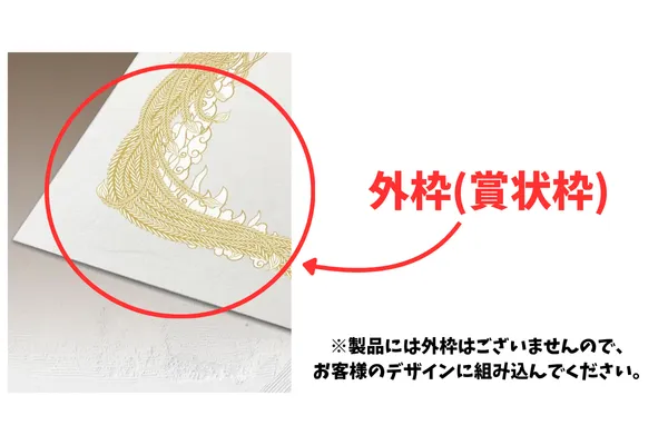 外枠（賞状枠）について
