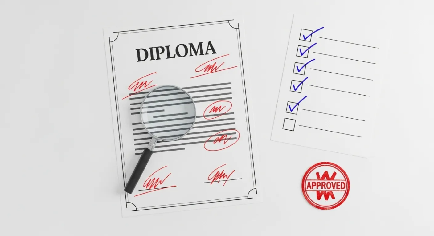 卒業証書とワニ柄の筒