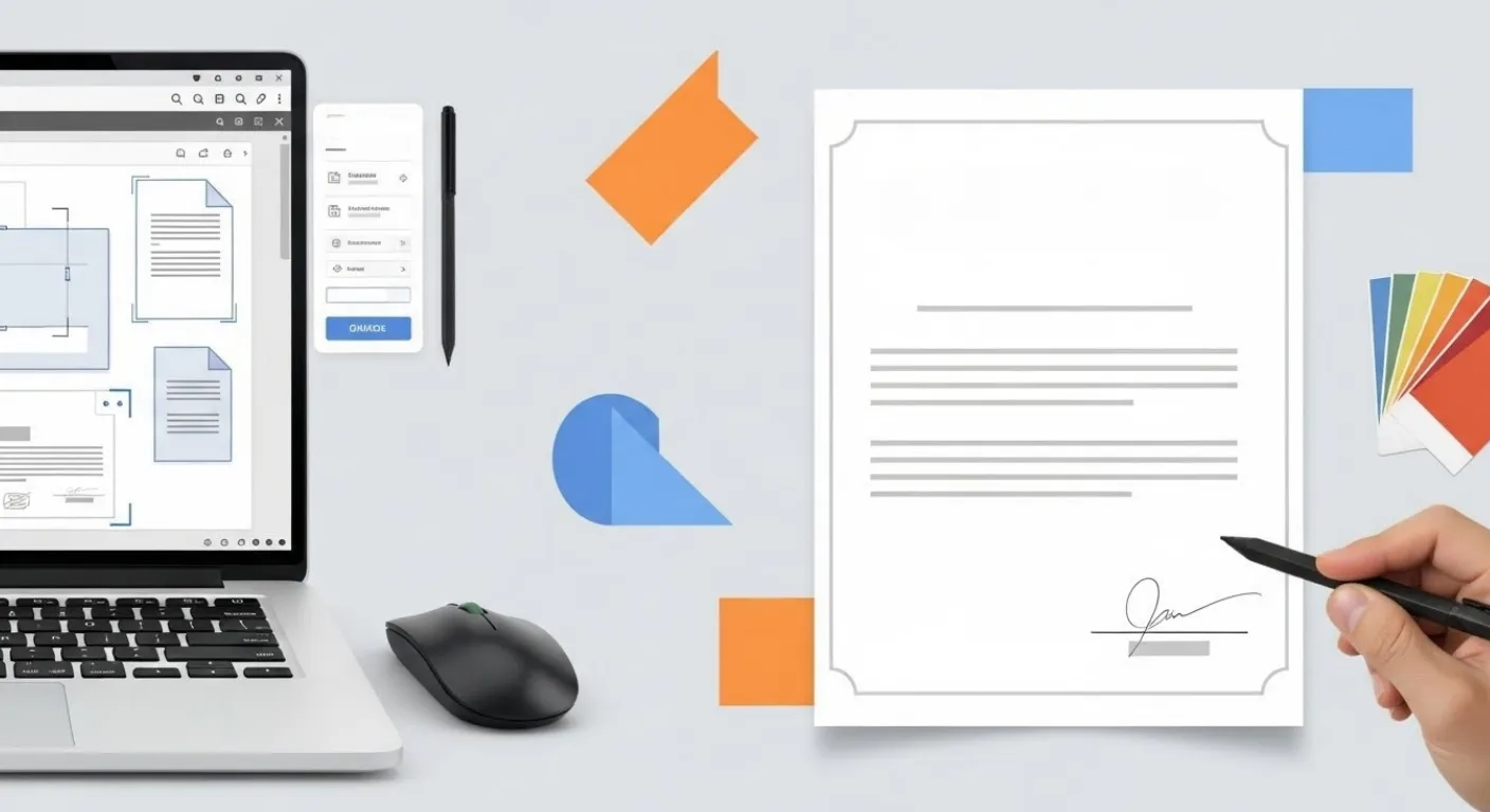 PCと認定証のテンプレ