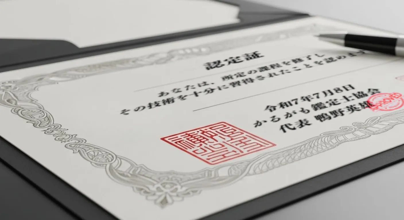 認定証のアップ