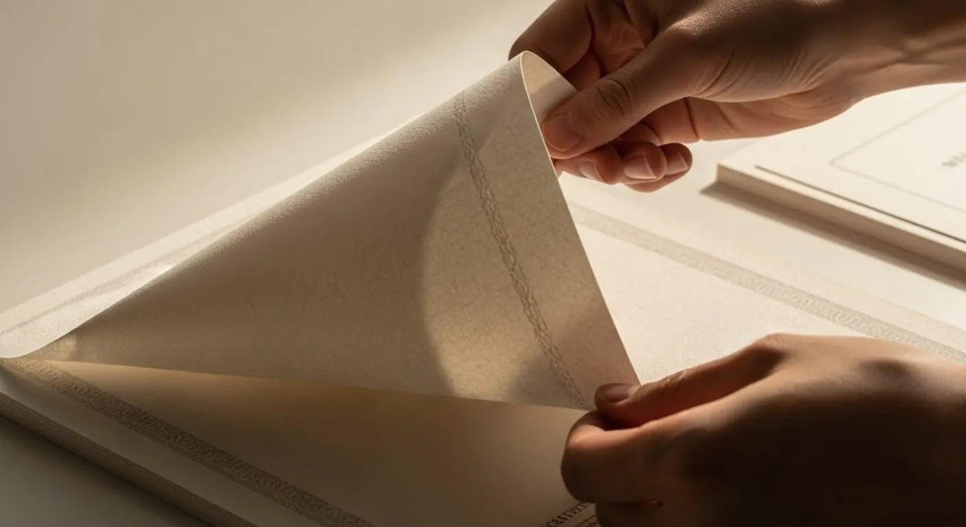 卒業証書の紙質