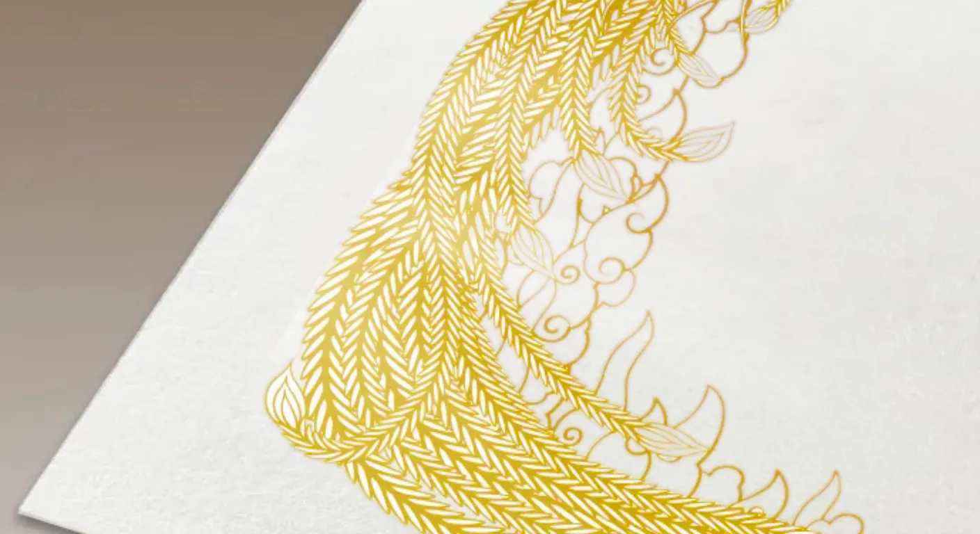 箔押し加工のイメージ