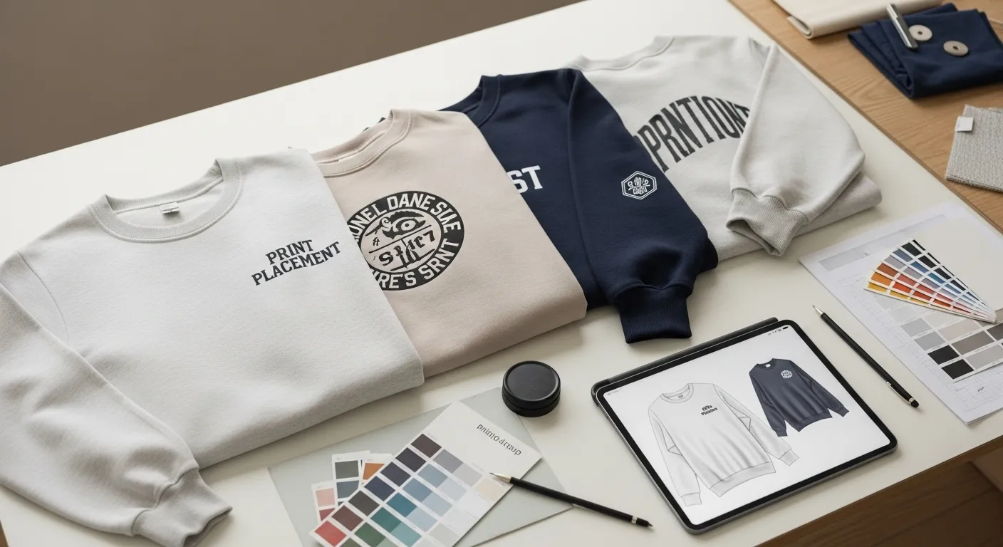 用途ごとのスウェットデザイン