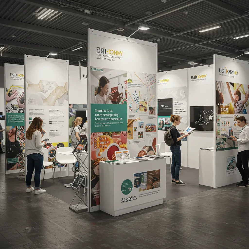 展示会で使用される展示パネルの写真