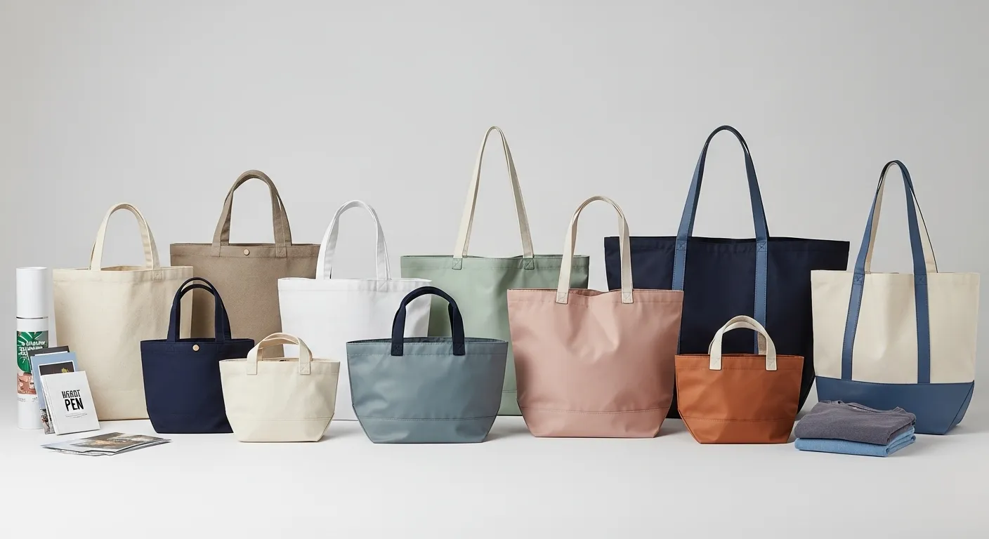 様々な種類ノベルティトートバッグ