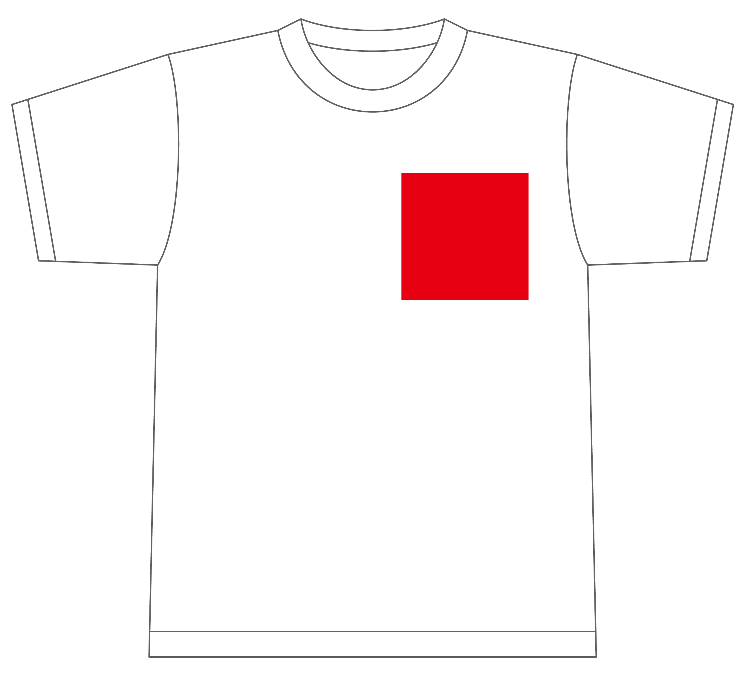 左胸 70×70㎜以内