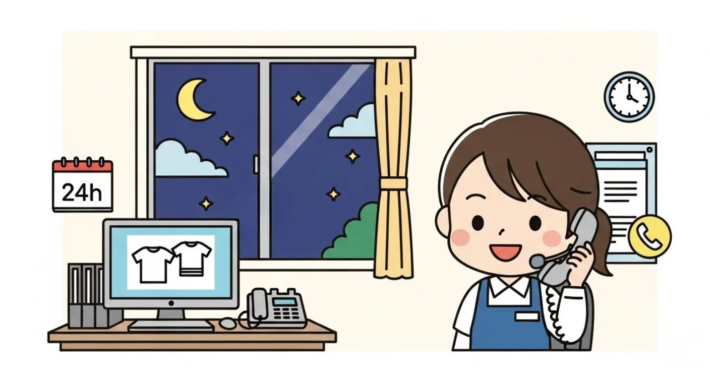 24時間電話対応で安心サポート