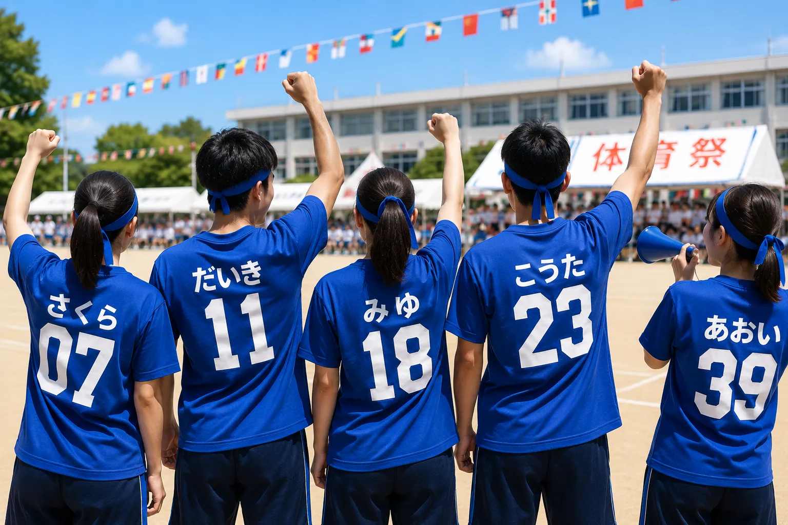 体育祭で着用するクラスTシャツ