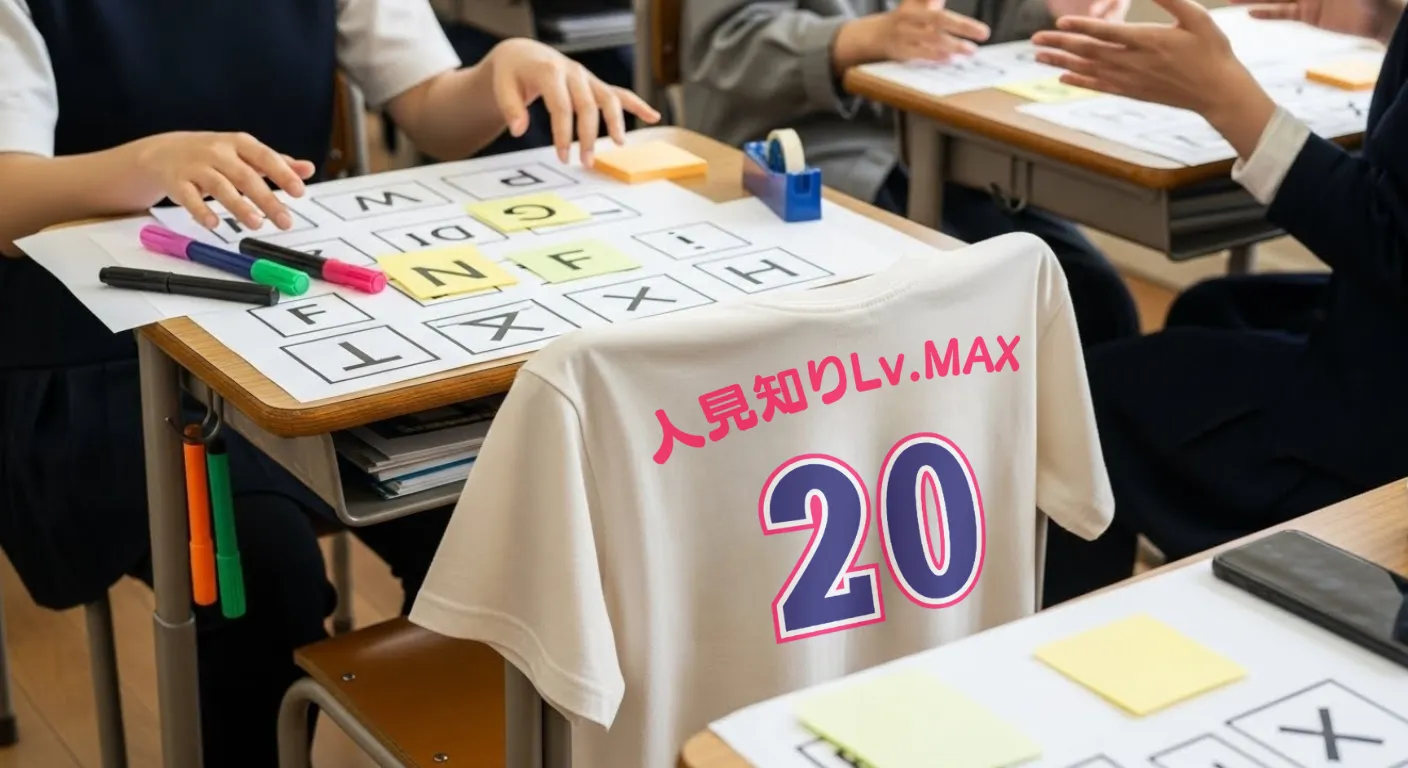 人見知りの背ネーム