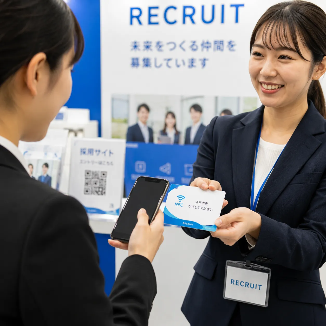 採用イベントで使えるNFC名刺