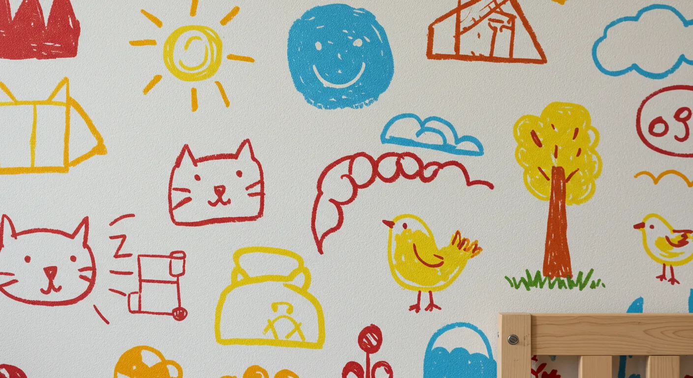 子供部屋の壁紙にも