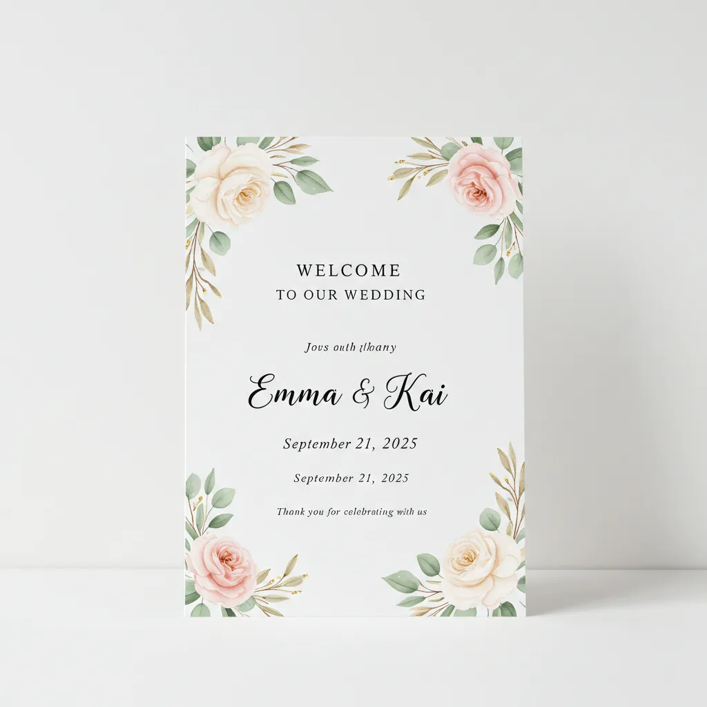 自立式ウェルカムボード（A3イメージ）